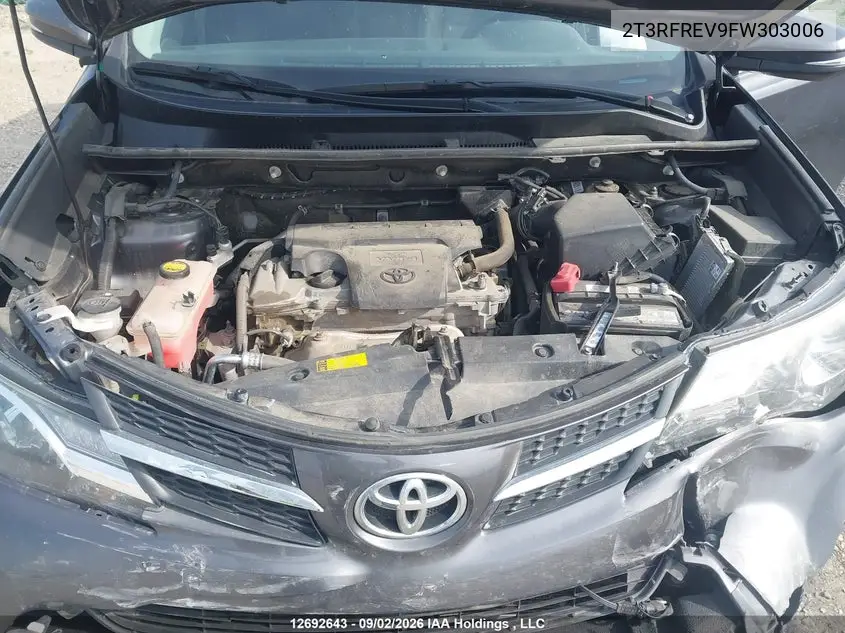2015 TOYOTA RAV 4 VIN 2T3RFREV9FW303006 — фото 10