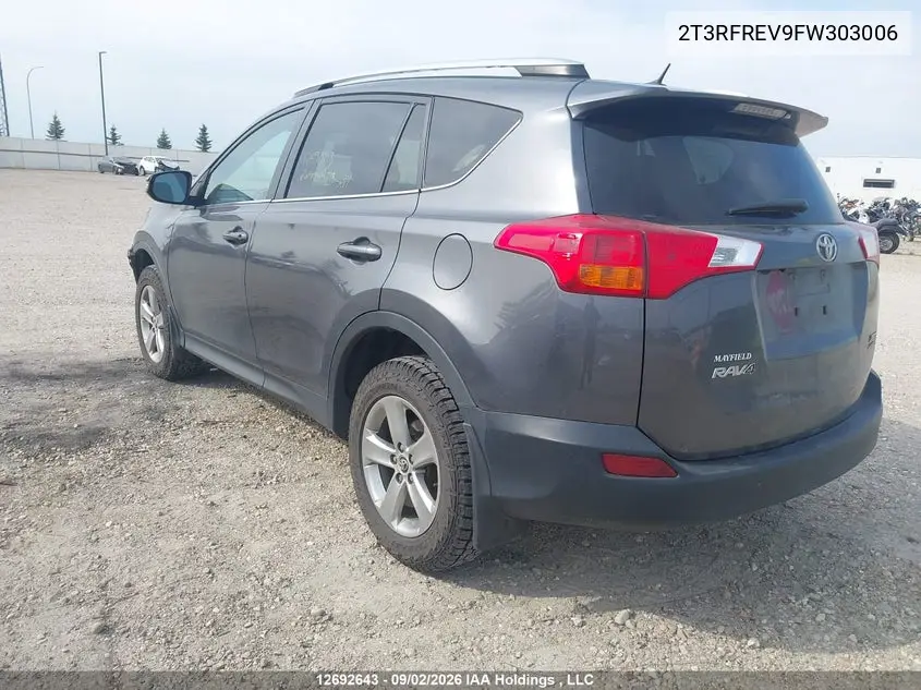 2015 TOYOTA RAV 4 VIN 2T3RFREV9FW303006 — фото 3