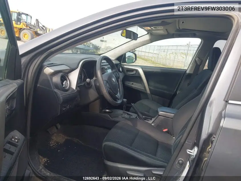 2015 TOYOTA RAV 4 VIN 2T3RFREV9FW303006 — фото 5