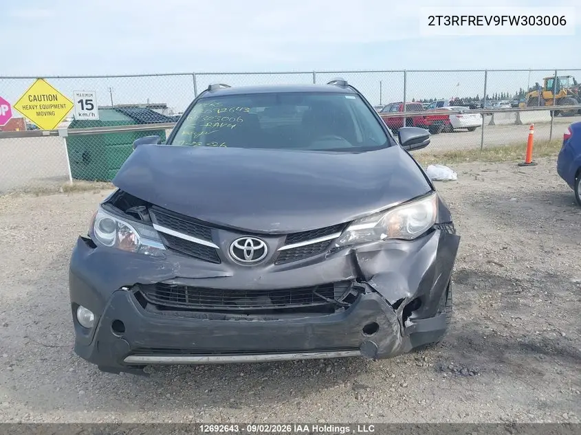 2015 TOYOTA RAV 4 VIN 2T3RFREV9FW303006 — фото 6