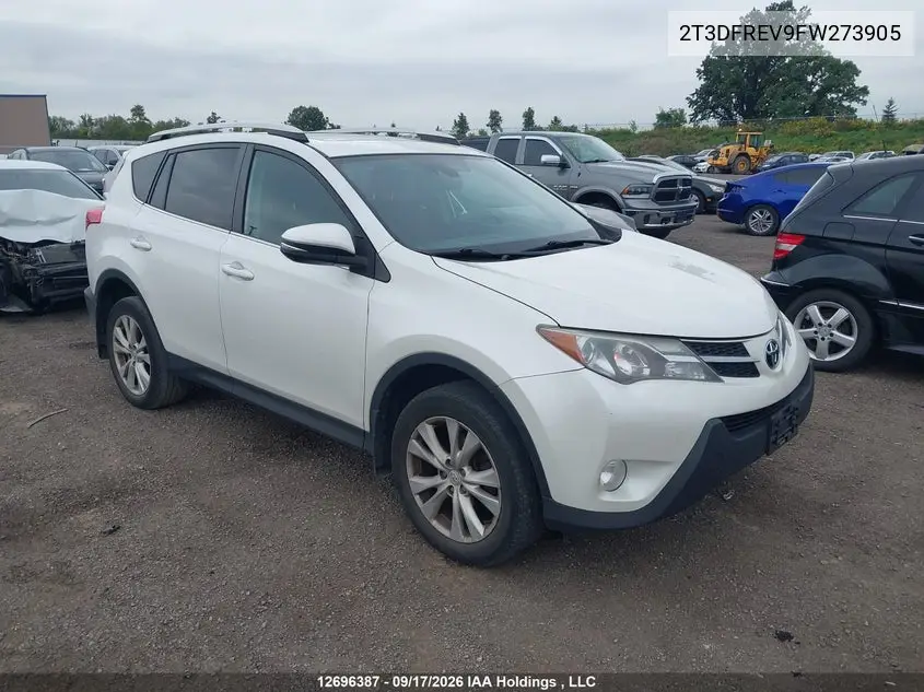 TOYOTA RAV 4 2015, VIN 2T3DFREV9FW273905