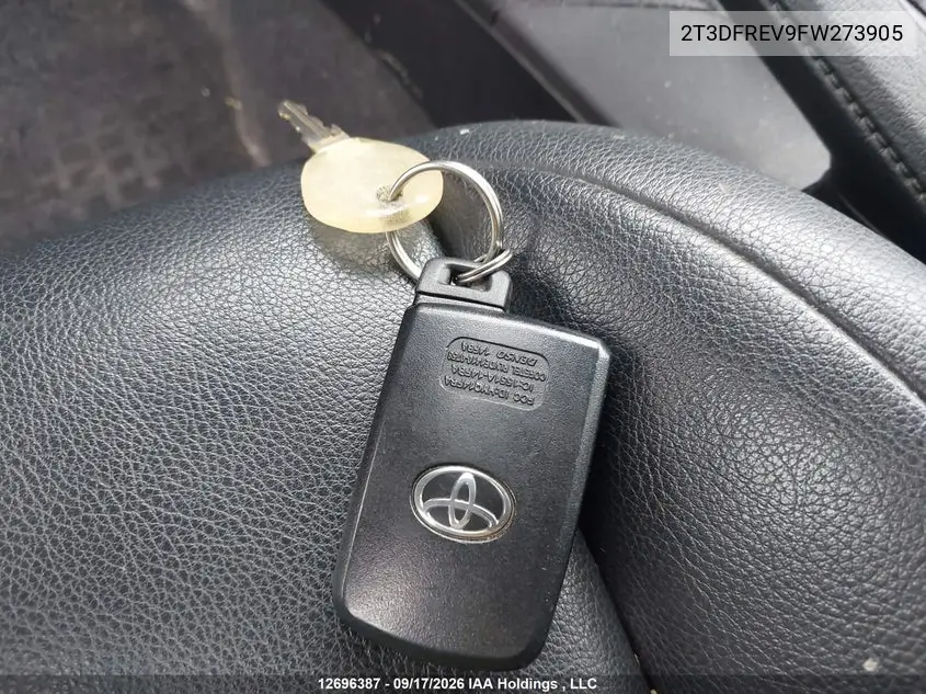 2015 TOYOTA RAV 4 VIN 2T3DFREV9FW273905 — фото 11
