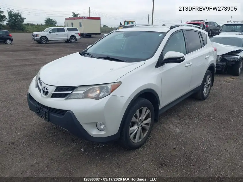 2015 TOYOTA RAV 4 VIN 2T3DFREV9FW273905 — фото 2