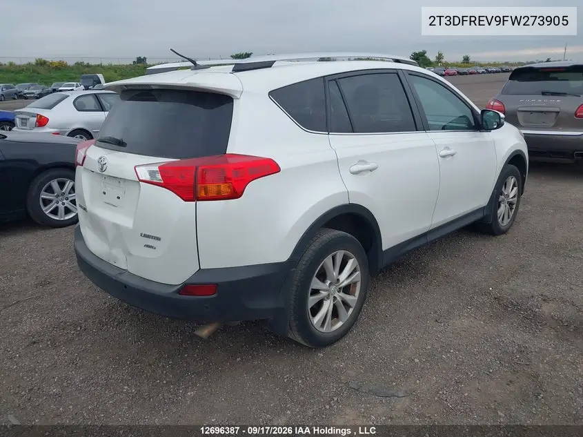 2015 TOYOTA RAV 4 VIN 2T3DFREV9FW273905 — фото 4