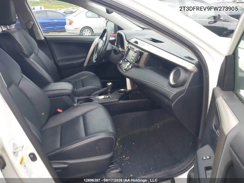 2015 TOYOTA RAV 4 VIN 2T3DFREV9FW273905 — фото 5