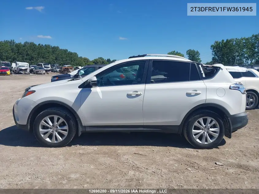 2015 TOYOTA RAV 4 VIN 2T3DFREV1FW361945 — фото 15