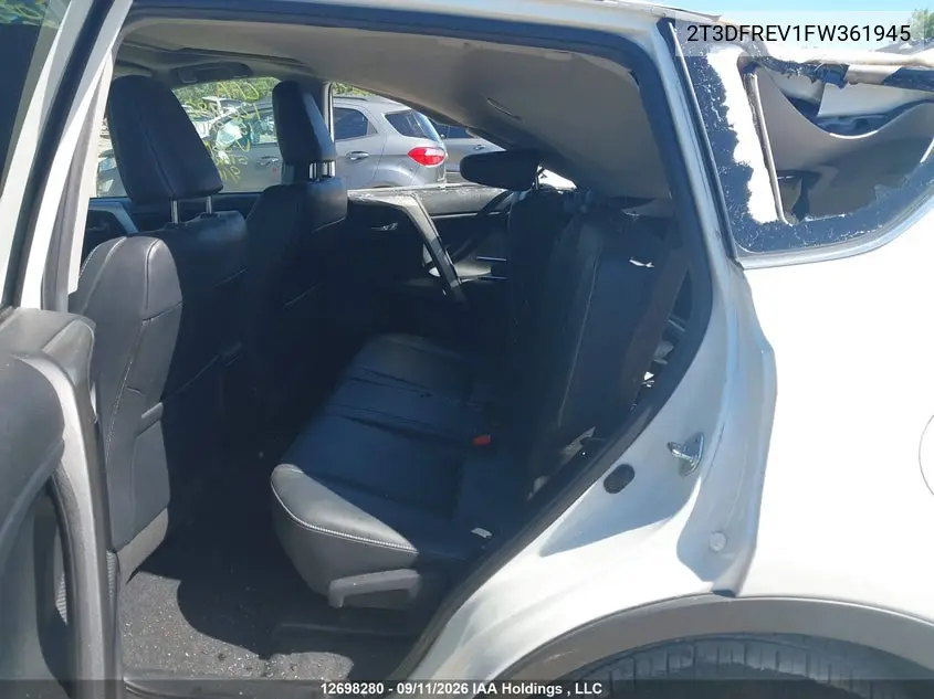 2015 TOYOTA RAV 4 VIN 2T3DFREV1FW361945 — фото 8