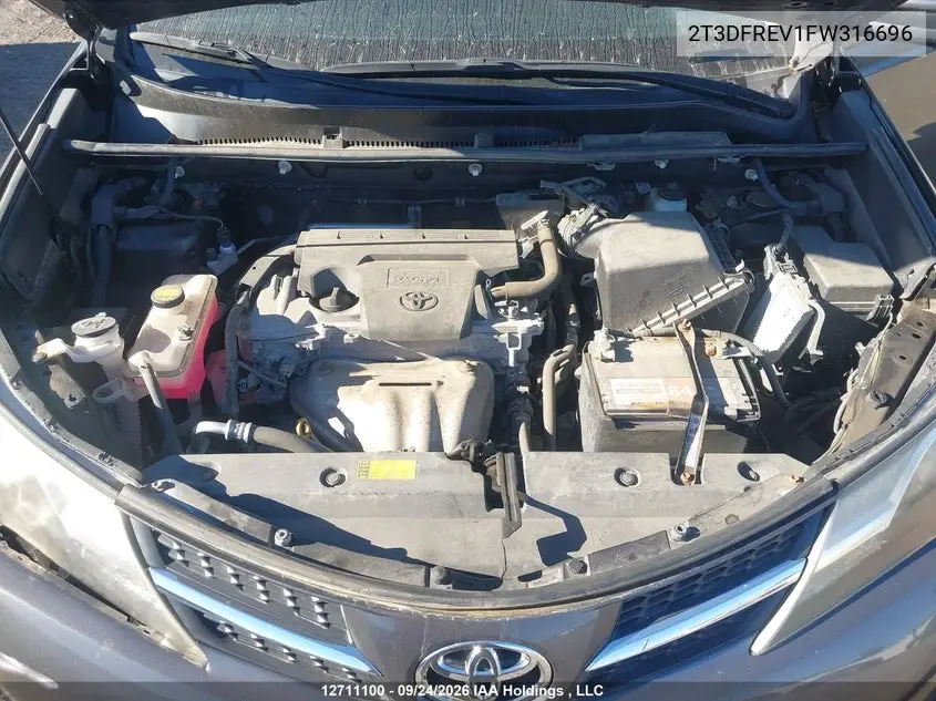2015 TOYOTA RAV 4 VIN 2T3DFREV1FW316696 — фото 10