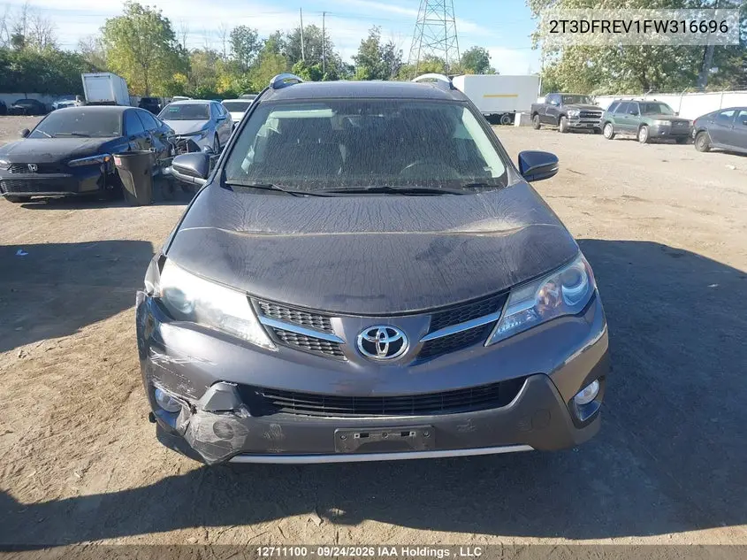 2015 TOYOTA RAV 4 VIN 2T3DFREV1FW316696 — фото 12