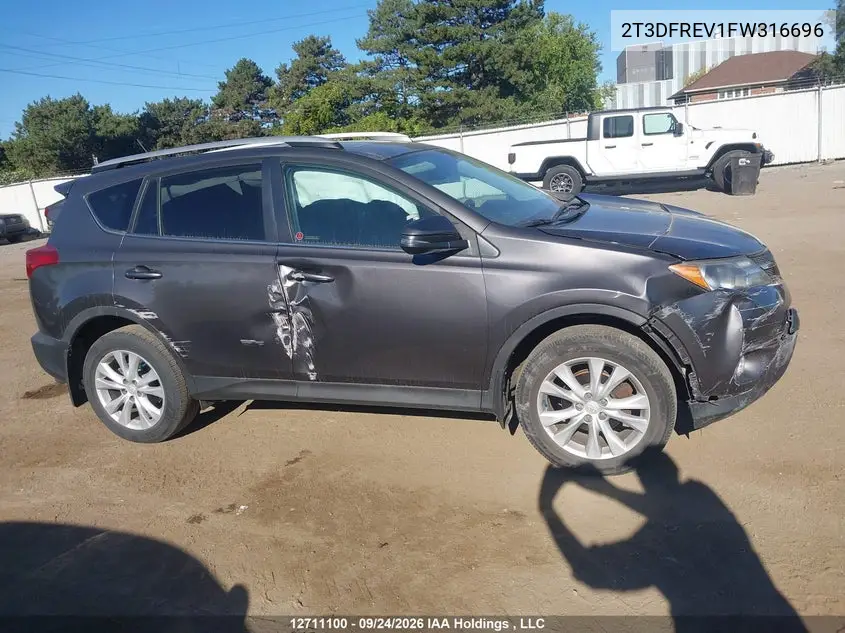 2015 TOYOTA RAV 4 VIN 2T3DFREV1FW316696 — фото 13