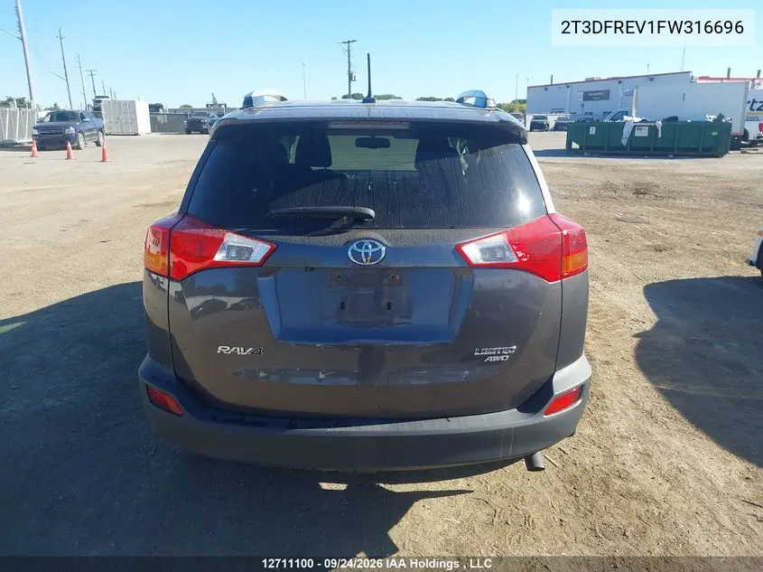 2015 TOYOTA RAV 4 VIN 2T3DFREV1FW316696 — фото 16