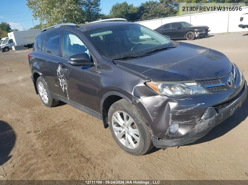 2015 TOYOTA RAV 4 VIN 2T3DFREV1FW316696 — фото 6
