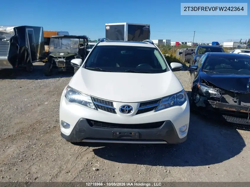 2015 TOYOTA RAV 4 VIN 2T3DFREV0FW242364 — фото 12