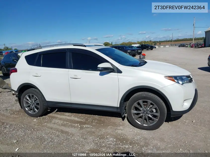 2015 TOYOTA RAV 4 VIN 2T3DFREV0FW242364 — фото 13