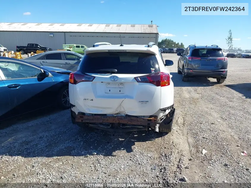 2015 TOYOTA RAV 4 VIN 2T3DFREV0FW242364 — фото 16