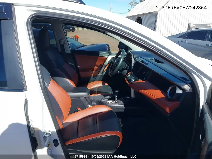 2015 TOYOTA RAV 4 VIN 2T3DFREV0FW242364 — фото 5