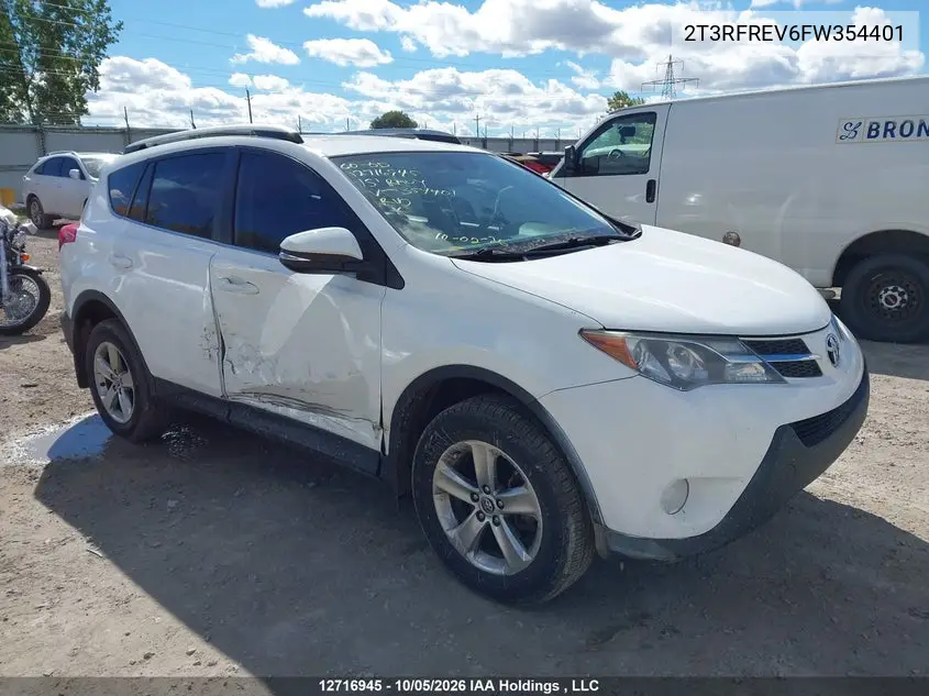 TOYOTA RAV 4 2015, VIN 2T3RFREV6FW354401