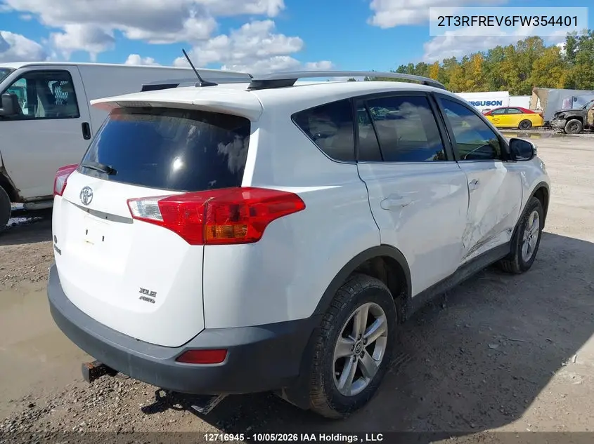 2015 TOYOTA RAV 4 VIN 2T3RFREV6FW354401 — фото 4