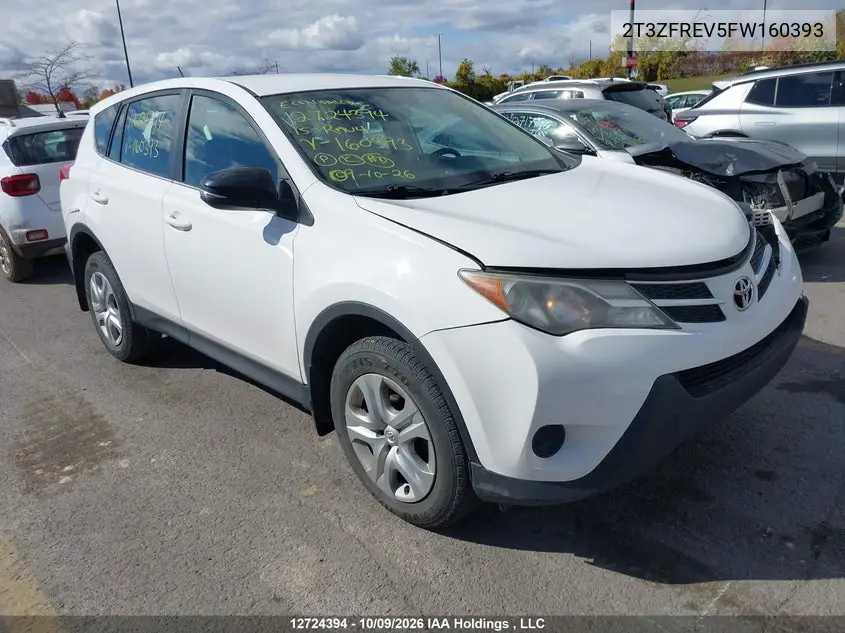 TOYOTA RAV 4 2015, VIN 2T3ZFREV5FW160393