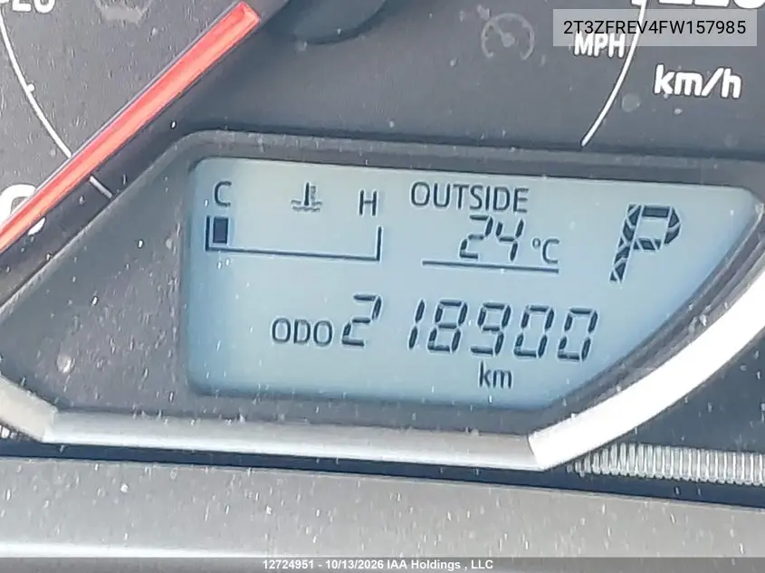 2015 TOYOTA RAV 4 VIN 2T3ZFREV4FW157985 — фото 14