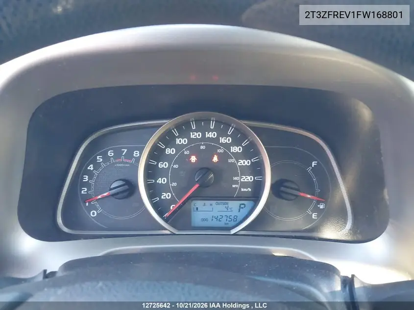 2015 TOYOTA RAV 4 VIN 2T3ZFREV1FW168801 — фото 7
