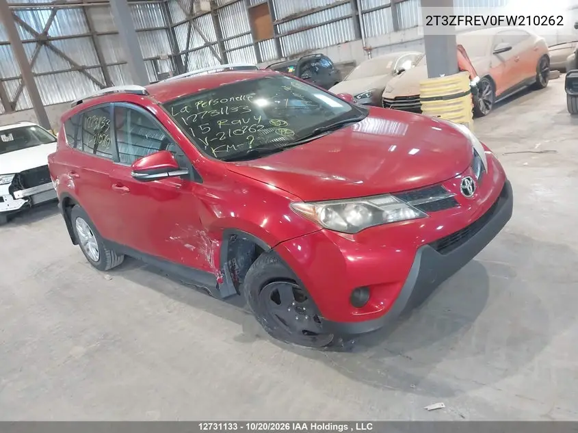 TOYOTA RAV 4 2015, VIN 2T3ZFREV0FW210262
