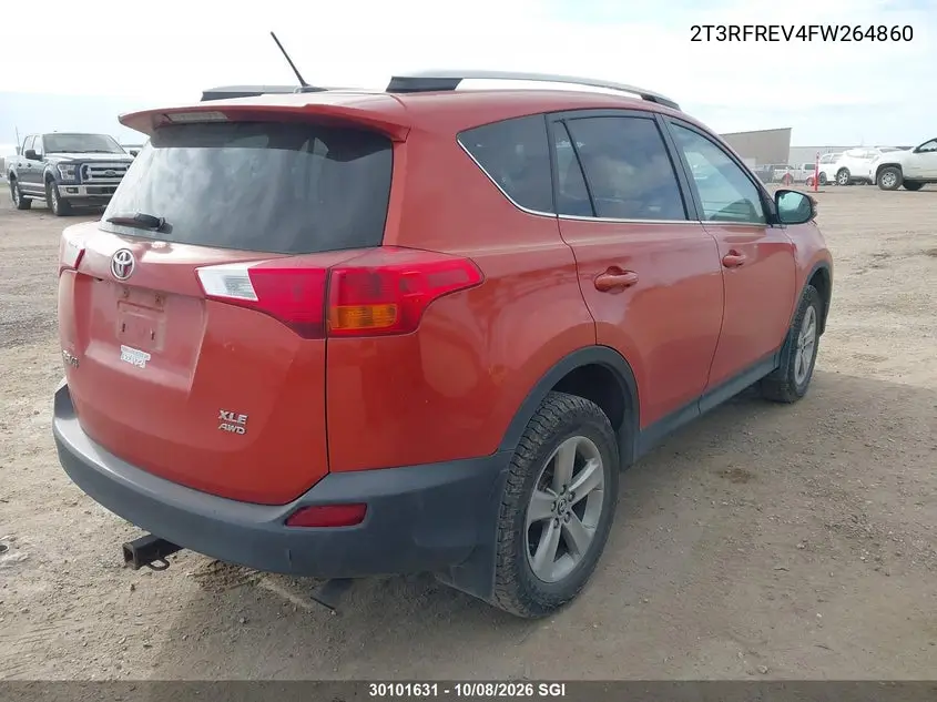 2015 TOYOTA RAV 4 VIN 2T3RFREV4FW264860 — фото 4