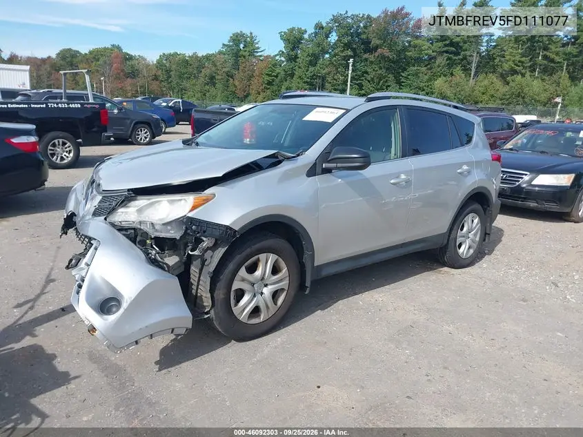 2015 TOYOTA RAV 4 VIN JTMBFREV5FD111077 — фото 2