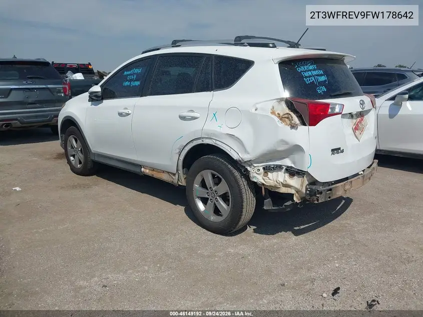 2015 TOYOTA RAV 4 VIN 2T3WFREV9FW178642 — фото 3