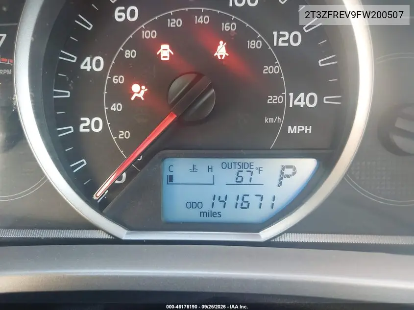 2015 TOYOTA RAV 4 VIN 2T3ZFREV9FW200507 — фото 15