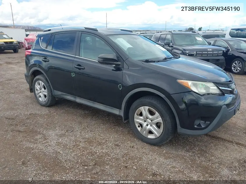 TOYOTA RAV 4 2015, VIN 2T3BFREV5FW345190