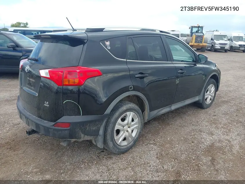 2015 TOYOTA RAV 4 VIN 2T3BFREV5FW345190 — фото 4