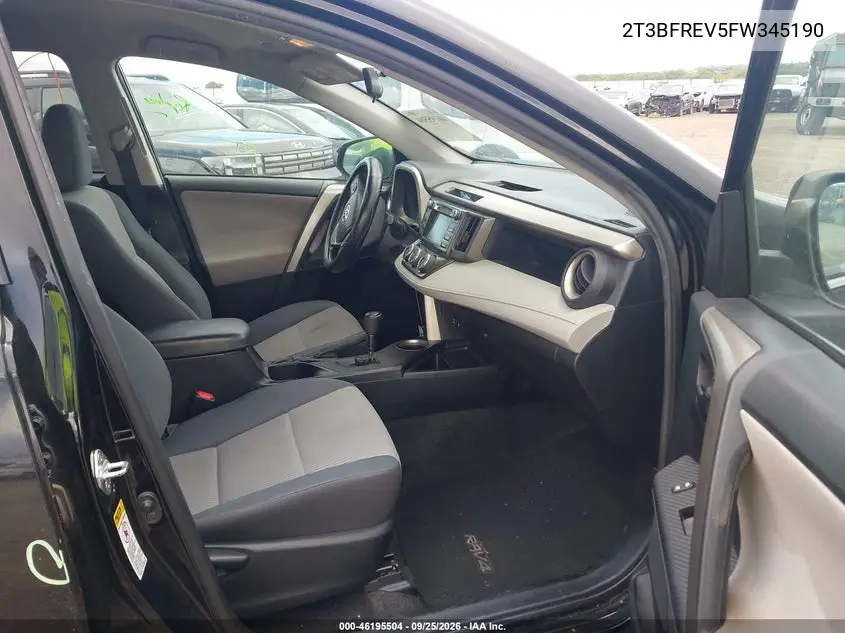 2015 TOYOTA RAV 4 VIN 2T3BFREV5FW345190 — фото 5
