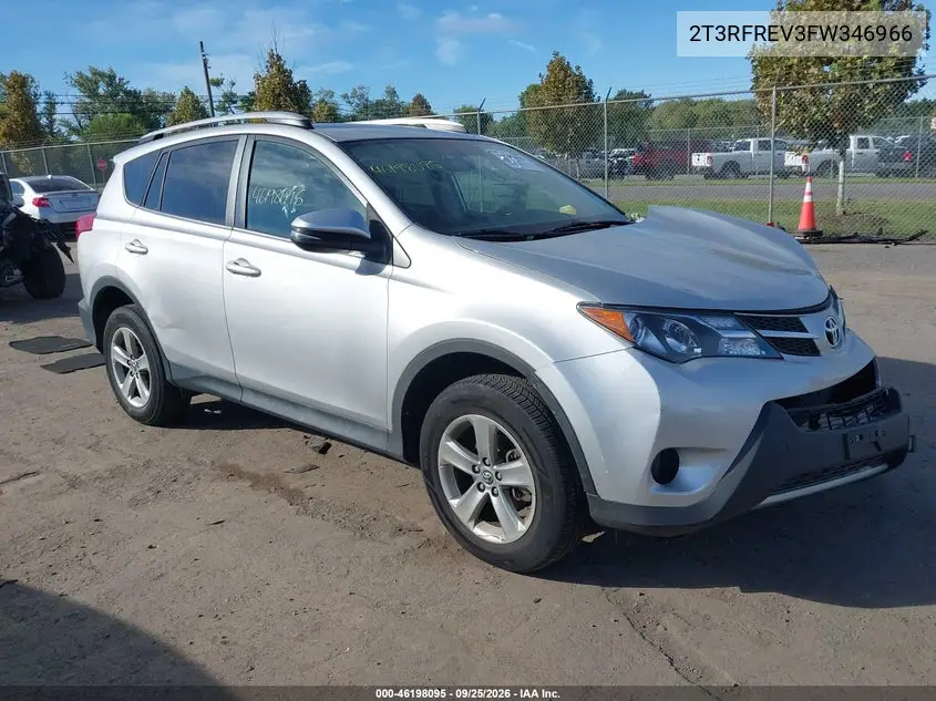 TOYOTA RAV 4 2015, VIN 2T3RFREV3FW346966