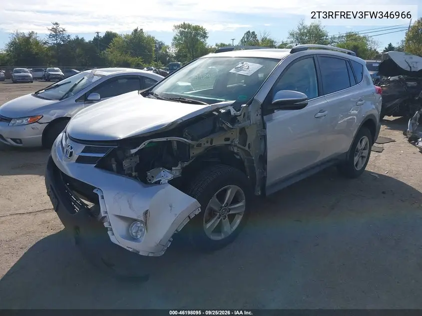 2015 TOYOTA RAV 4 VIN 2T3RFREV3FW346966 — фото 2