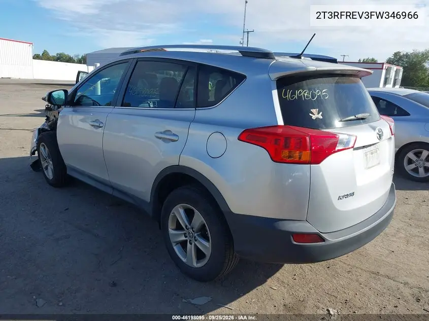 2015 TOYOTA RAV 4 VIN 2T3RFREV3FW346966 — фото 3