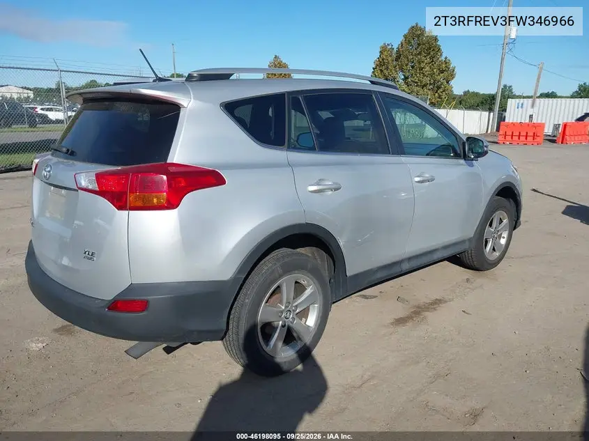 2015 TOYOTA RAV 4 VIN 2T3RFREV3FW346966 — фото 4