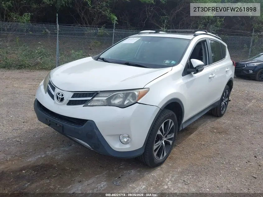 2015 TOYOTA RAV 4 VIN 2T3DFREV0FW261898 — фото 2