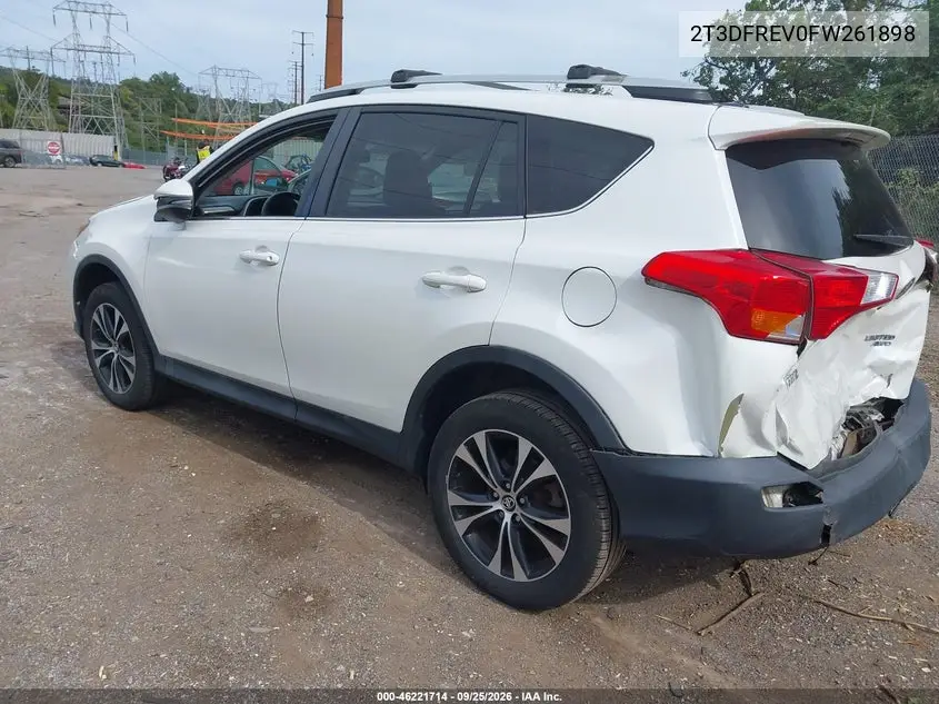 2015 TOYOTA RAV 4 VIN 2T3DFREV0FW261898 — фото 3