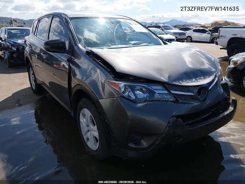 TOYOTA RAV 4 2015, VIN 2T3ZFREV7FW141635