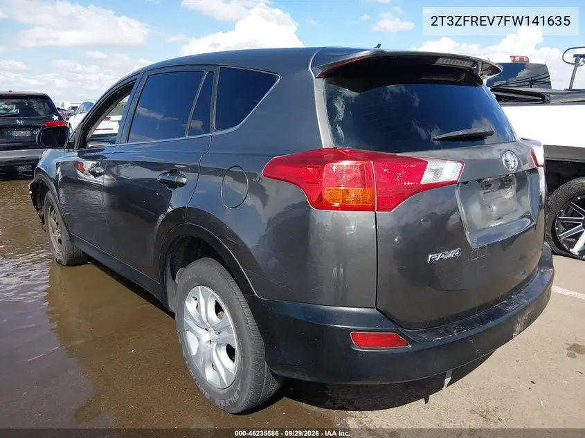 2015 TOYOTA RAV 4 VIN 2T3ZFREV7FW141635 — фото 3