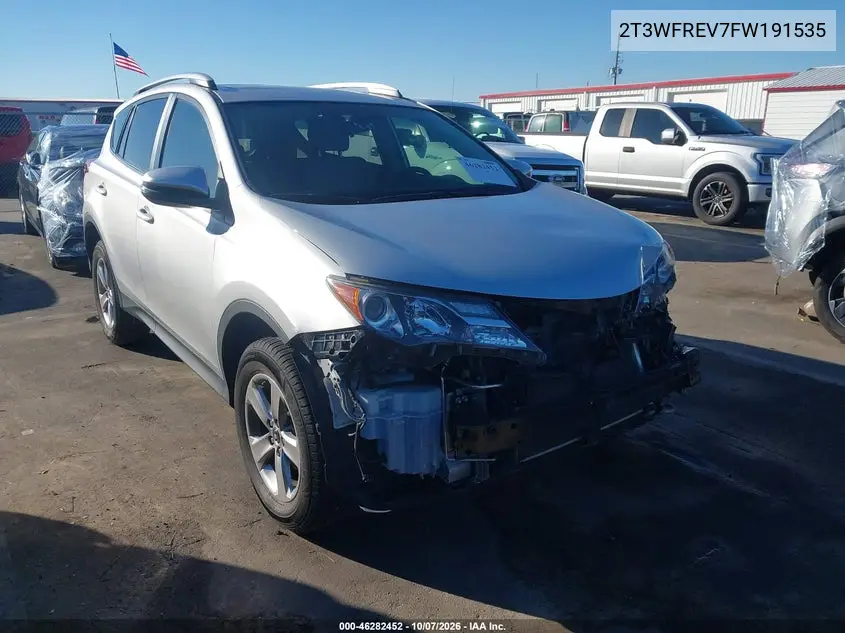TOYOTA RAV 4 2015, VIN 2T3WFREV7FW191535