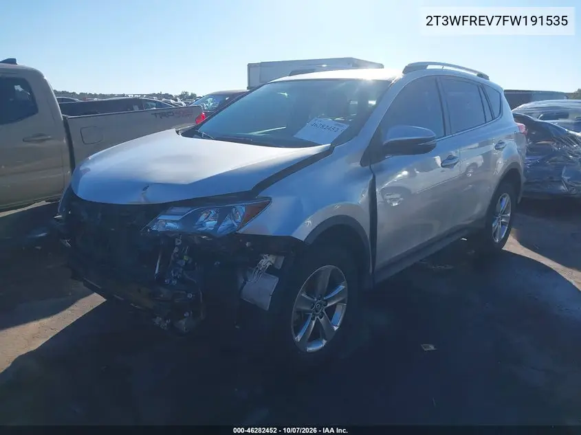 2015 TOYOTA RAV 4 VIN 2T3WFREV7FW191535 — фото 2