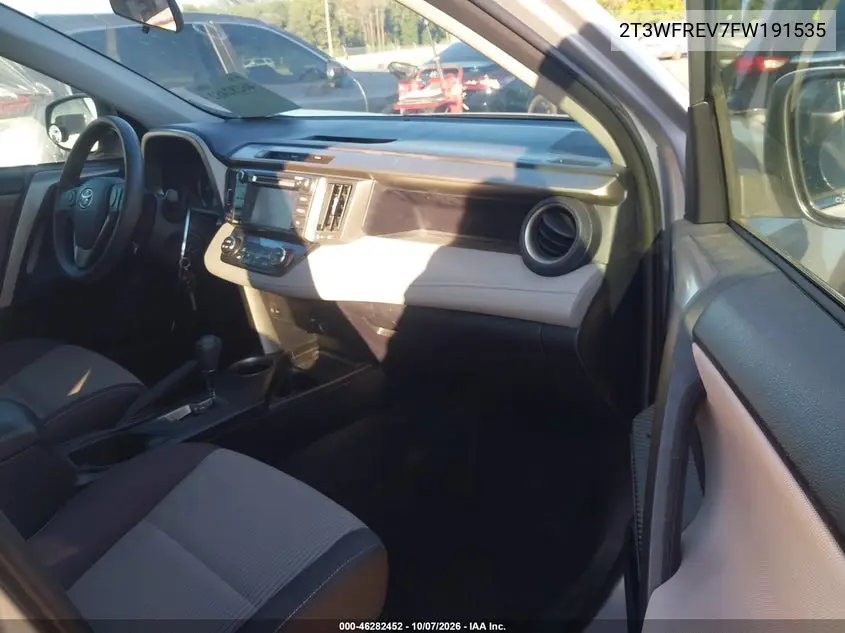 2015 TOYOTA RAV 4 VIN 2T3WFREV7FW191535 — фото 5