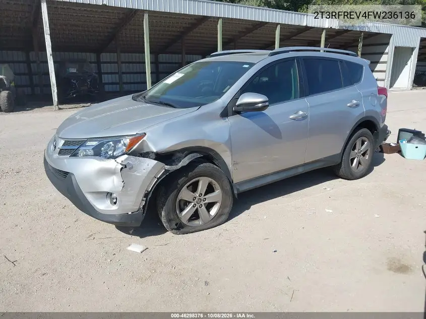 2015 TOYOTA RAV 4 VIN 2T3RFREV4FW236136 — фото 2