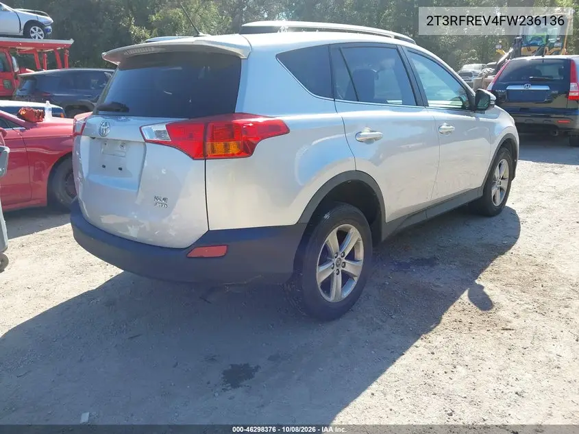 2015 TOYOTA RAV 4 VIN 2T3RFREV4FW236136 — фото 4