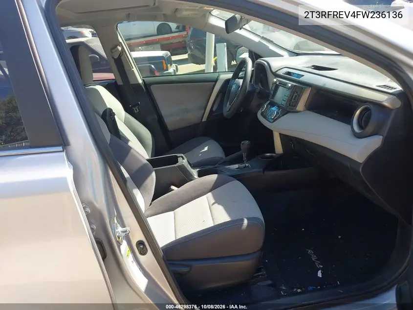 2015 TOYOTA RAV 4 VIN 2T3RFREV4FW236136 — фото 5