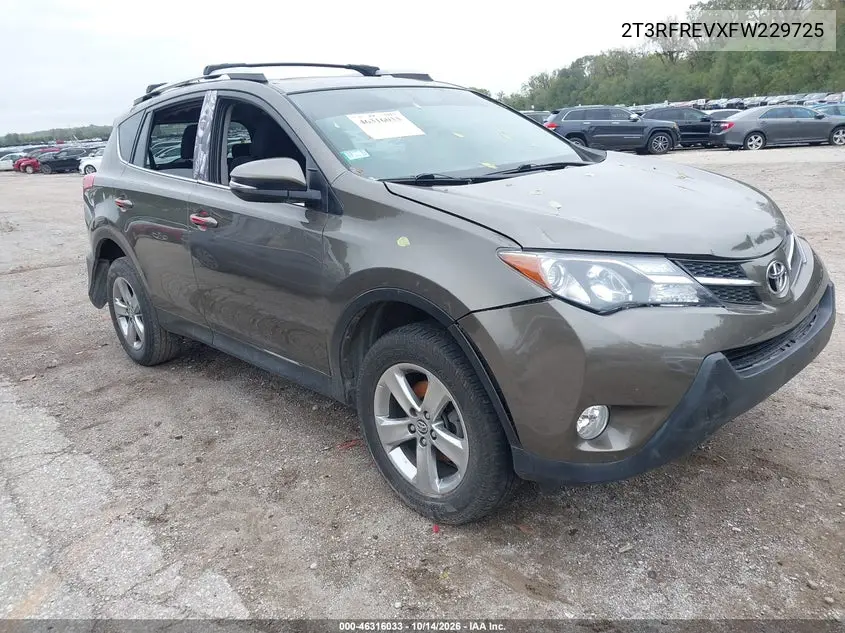 TOYOTA RAV 4 2015, VIN 2T3RFREVXFW229725