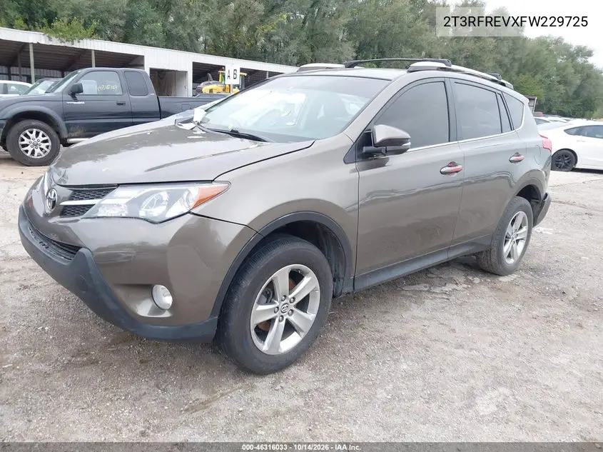 2015 TOYOTA RAV 4 VIN 2T3RFREVXFW229725 — фото 2