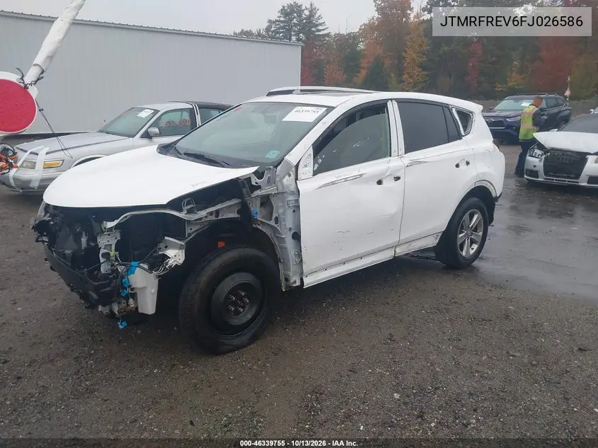 2015 TOYOTA RAV 4 VIN JTMRFREV6FJ026586 — фото 2